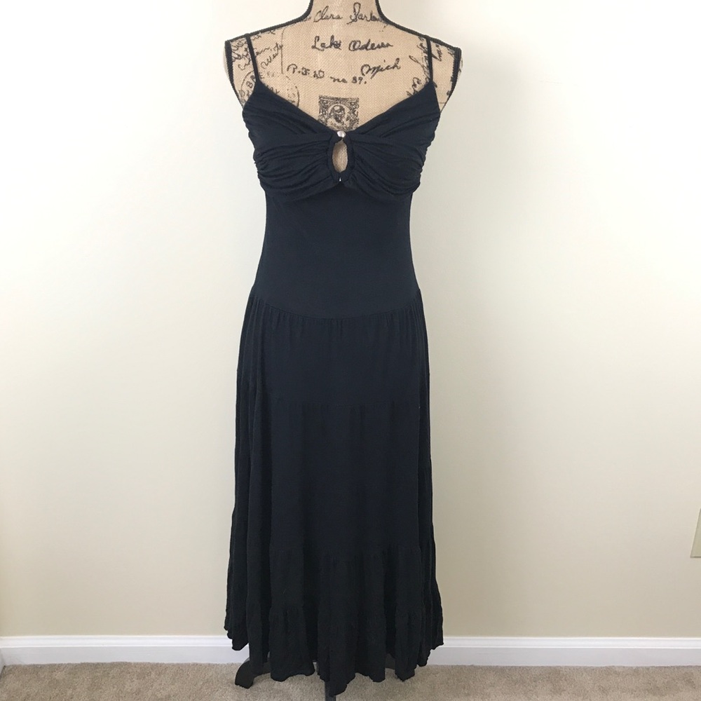 Guess Jeans Tiered Midi Dress
